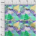 thumbnail image 2 of oneOone Cotton Poplin Sea Green Fabric Tropical Fruits Craft Projects Decor Fabric Printed By The Yard 42 Inch Wide, 2 of 4