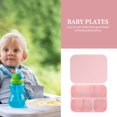 thumbnail image 1 of BESTYASH Silicone Toddler Plate 1Pcs Pink Non-Toxic for Toddlers, 1 of 8