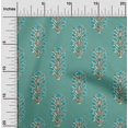 thumbnail image 1 of oneOone Cotton Flex Fabric Leaves & Floral Block Printed Fabric 1 Yard 40 Inch Wide, 1 of 4