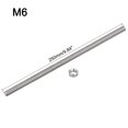 thumbnail image 2 of Unique Bargains 6Pack M6 x 250mm Fully Threaded Rod w 6Pack Hex Nuts, 1mm Pitch 304 Stainless Steel Right Hand Threaded Rod, 2 of 4
