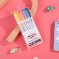 thumbnail image 4 of YAOMOBB Fluorescent Marker 5Pcs Smooth Writing Fluorescent Stationery Set Non slip Handle for Precision, 4 of 7