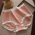 thumbnail image 2 of cfhntfmh Plus Size Panties for Women Soft High Waisted Full Coverage Briefs Breathable Color Block Seamless Underwear, 2 of 6