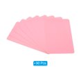 thumbnail image 3 of Unique Bargains 3.5' x 2' Blank Paper Business Cards, 90 Pack Small Index Flash Cards Words Message Note Card, Pink, 3 of 7