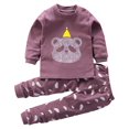 thumbnail image 1 of Pisexur Tenue d'Automne pour Bébé Fille Garçon, Ensemble 2 Pcs, Ensembles de Pyjamas pour Tout-Petit Bébé, Chandails à Col Rond à Manches Longues et Pantalons, Mode Décontractée, Ensemble de Vêtements de Nuit en Coton pour Garçons, 3 Mois à 6 Ans, 1 of 3