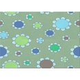thumbnail image 1 of Ahgly Company Machine Washable Indoor Rectangle Transitional Blue Green Area Rugs, 7' x 9', 1 of 7