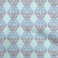 thumbnail image 1 of oneOone Polyester Spandex Sky Blue Fabric Asian Traditional Block Sewing Material Print Fabric By The Yard 56 Inch Wide, 1 of 4