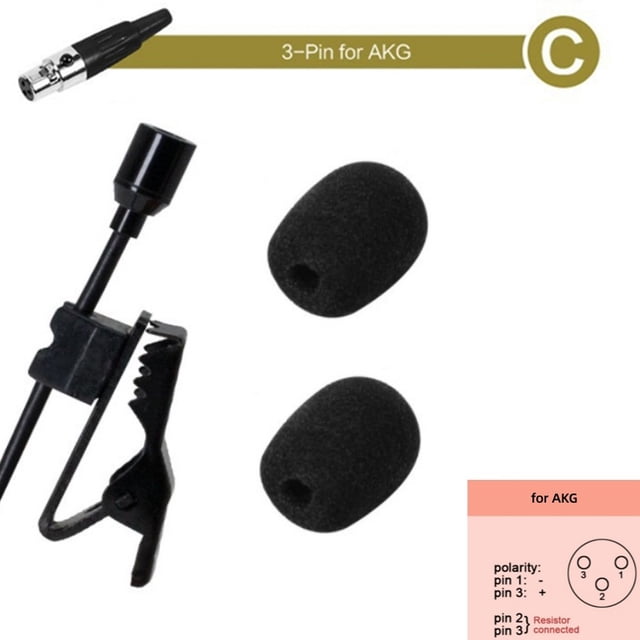 Omnidirectional Lavalier Lapel Clip Mic 3.5Mm 3Pin 4-Pin Xlr for Wireless System