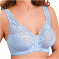 thumbnail image 2 of UPPADA Full Coverage Plus Size Bra Convenient Front Button Bras Cool Liftup Bra Super Gather Wireless Push-Up Bra Lifting Bras Breathable Underwear Bra, 2 of 6