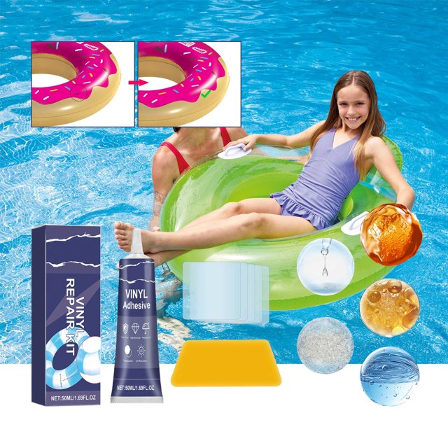 WIFKLSIIPG Trousse de Patch Gonflable Imperméable Trousse de Patch pour Matelas Pneumatique pour Gonflables en PU Piscines Jets Chauds Tentes 50 ml