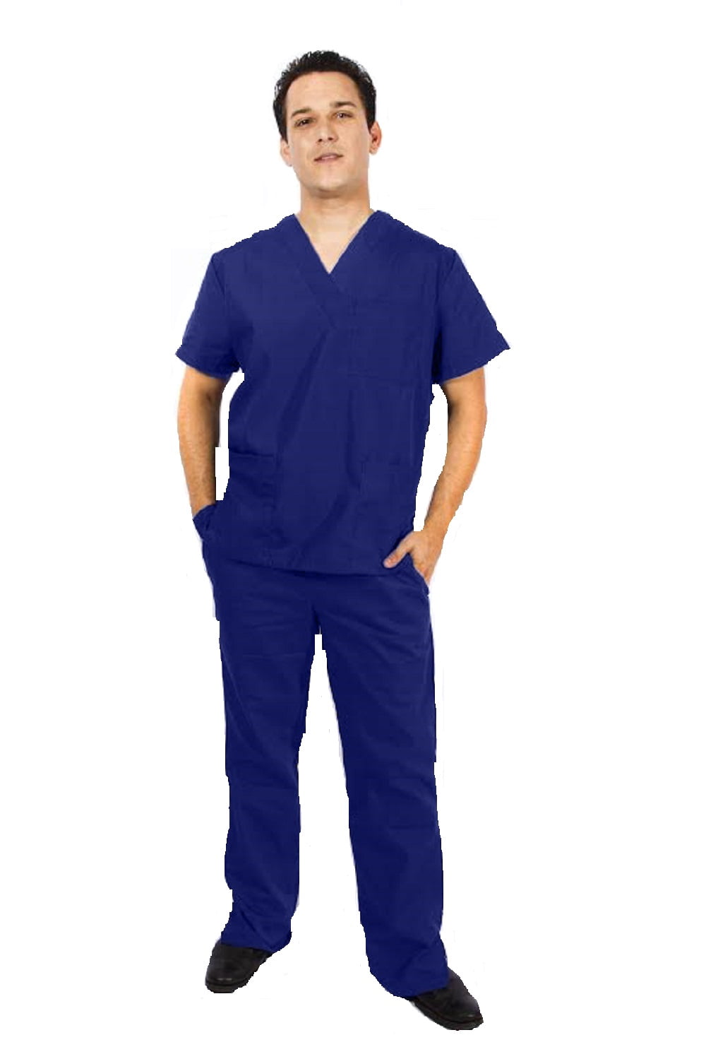 M&M SCRUBS Men's Scrub Set Medical Scrub Top and Pants