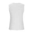 thumbnail image 4 of Yuyuzo Camisoles pour Femmes Chandails Sans Manches Col Rond Hauts de Sortie Tricot Côtelé Coupe Ajustée T-Shirts Basiques, 4 of 5