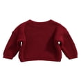 thumbnail image 3 of Toddler Baby Kid Girl Boy Sweaters Warm Long Sleeve Knitted Tops Pullover Candy Color Fall Spring Clothes, 3 of 7
