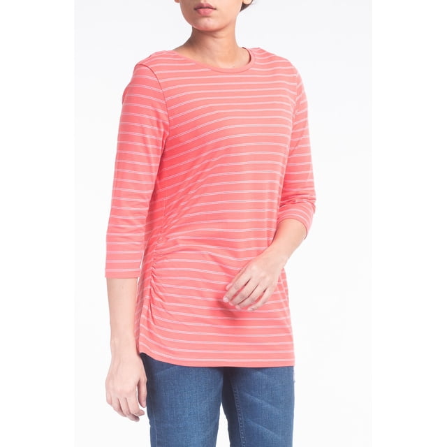 T-Shirt à Manches Longues pour Femmes Corail