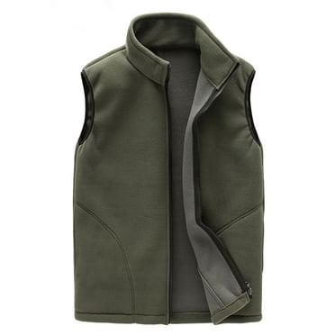 Pisexur Women's Fleece Vest Outerwear Sleeveless Lightweight Zip Jackets Warm Soft Vests with Zipper Pockets S-3XL