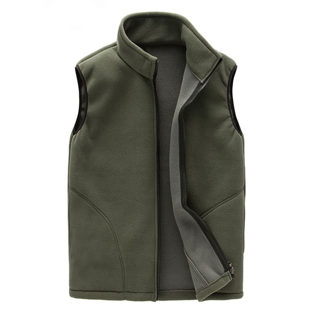 MeetoTime Women's Zip Up Front Sleeveless Jacket Warm Lightweight Fleece Soft Vest with Pockets