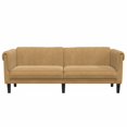 thumbnail image 2 of vidaXL Sofa 3 Places Brun Cuir Suédé Synthétique, 2 of 5