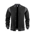 thumbnail image 1 of Cardigan Décontracté à Fermeture Éclair pour Homme avec Col Montant et Manches Longues, 1 of 6