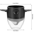 thumbnail image 4 of Portable Stainless Steel Pour Over Coffee Maker - Reusable Filter, for 1 - 2 Cups, Travel, Camping, 4 of 6