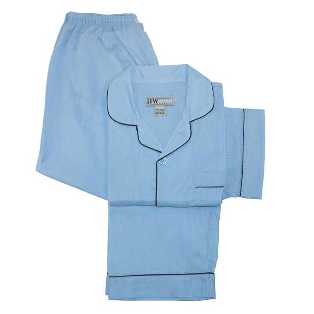 Ten West Apparel Ensemble de Pyjama Uni à Manches Courtes et Jambes Longues (Hommes)