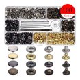 thumbnail image 1 of 100 Set Snap Fastener Kit Button Tool Press Studs With Fixing Tools For Clothing, 1 of 8