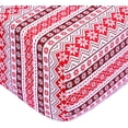 thumbnail image 3 of Queen Bed Sheets Set 4 Pieces Flannel Sheets Set Luxury Bed Sheets Warm and Cozy Bed Sheet Set with 15" Deep Pockets - Flakes Stripes, Queen, 3 of 8