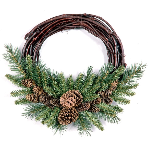 National Tree Company 16" Artificial Christmas Holiday Wreath w/ Pine Cones
