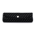 thumbnail image 2 of Womens Rhinestone Studded Oval Cat Eye Reading Glasses with Hard Case Black +1.0, 2 of 4
