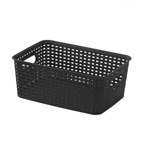 TopLLC Kitchen Organization Plastic Hollow Woven Storage Basket For Toys Books And Sundries Storage Suitable For Shelves Drawers Desktops Game Rooms Classroom Offices Storage basket