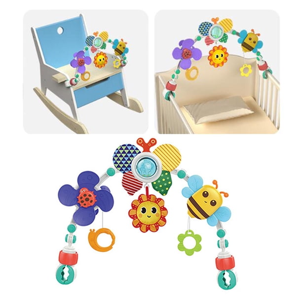 Arche De Jeux Bébé Pliable Et Réglable – Mobile Musical Avec Peluches Colorées, Pour Poussette Et Lit, Dès 0-3 Ans – Type 2