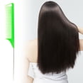 thumbnail image 2 of EARKITY Hair Rat Tail Combs, Parting Rattail, Teasing Fine Tooth Comb, Metal Hair Pick Detangling, Heat Resistant Carbon Fiber Teasing Comb, and Stainless Steel Pintail, 2 of 2