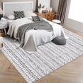 thumbnail image 3 of HOMERRY Area Rug 5' x 7' Rugs for Living Room Modern Washable Indoor Boho Geometric Carpet, Gray, 3 of 7