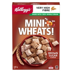 Mini-blés de Kellogg* Céréales Saveur de sucre brun 460g