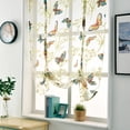 thumbnail image 4 of Pompotops Rod Lift Kitchen And Bathroom Window Curtains, Butterfly Flower Sheer Curtains Clearance, 4 of 5