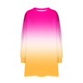 thumbnail image 4 of RXIRUCGD Chandail en Molleton Oversize pour Femmes, Col Rond, Manches Longues, Tunique Imprimée, Rose Vif, Taille : S, 4 of 5