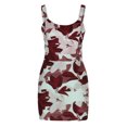 thumbnail image 4 of HKEJIAOI Robe Florale pour Femmes Robe d'Anniversaire Mode Femmes Été Décontractée Dos Nu Imprimé Floral Sans Manches Mini Robe Sexy Économies Liquidation Rouge, 4 of 5