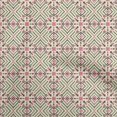 thumbnail image 1 of oneOone Cotton Poplin Light Yellow Fabric Geometric Fair Isle Pattern Sewing Material Print Fabric By The Yard 42 Inch Wide, 1 of 4