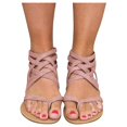thumbnail image 3 of Ladies Flat Sandals Zipper Open Toe Slippers Roman Shoes Summer Beach Sandals, 3 of 3