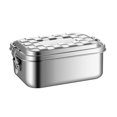 thumbnail image 2 of Miangastore Boîte à Lunch en Acier Inoxydable Conteneur Alimentaire Portable Couvercle Scellé Argent Lot de 1, 2 of 9