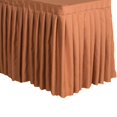 thumbnail image 2 of Nappe de Maison 47 Pieds Jupe de Table Couverture de Table de Réception Coloth pour Mariage Banquet Couverture Décorative de Fête Décor Kaki, 2 of 8