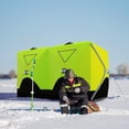 thumbnail image 2 of Outsunny Tente de Pêche sur Glace Isolée pour 8 Personnes, Pop-up, pour -22 °F, Vert, 2 of 10