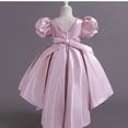 thumbnail image 5 of HXWCHs Robe de Princesse Élégante en Satin Dos Nu Robe de Concours pour Filles Performance sur Scène et Rose 4-5 Ans, 5 of 5