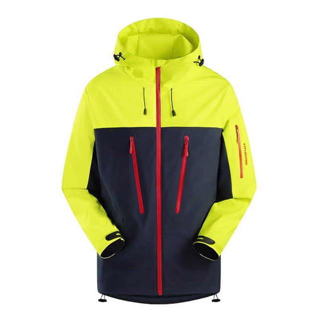 Styesk Jackets for Men Men's Spring And Charge Coat Thin Outdoor Mountaineering And Riding Windproof Work Coat