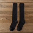 thumbnail image 2 of Aocisk Womens Socks To Keep Warm Sock High The Knee Lightweight and Thick for Cold Weather Knee High Socks for Women Thermal Socks Black One Size, 2 of 5