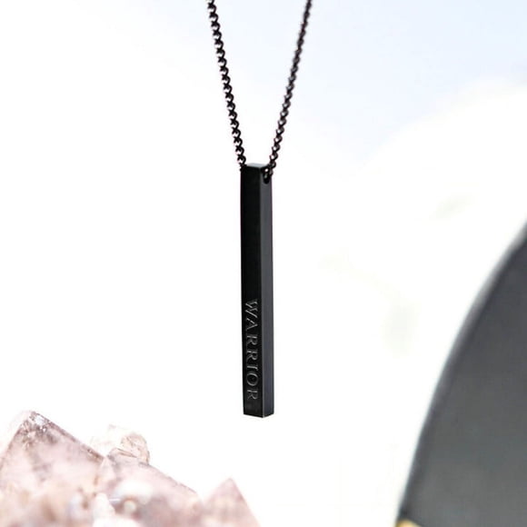 Men's All-Black Necklace • Worthy Necklace • Warrior Necklace • Survivor Jewelry • Worthy Warrior