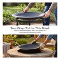 thumbnail image 2 of Sunnydaze Outdoor Replacement Steel Fire Pit Bowl with Spark Screen - Black - 39", 2 of 10