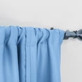thumbnail image 3 of Innerwin Half Window Curtains Solid Color Kitchen Valance Rod Pocket Soft Short Blackout Curtain Ruched Waterproof Panels Darkening Thermal Insulated Sky Blue 31.50 x 47.24", 3 of 6