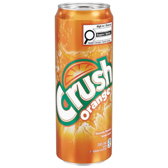 Crush Orange Soft Drink 355 ml Sleek Can