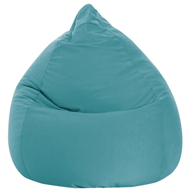 Gouchee Home Easy Turquoise Bean Bag Chair Fabriqué avec un Tissu en Microfibre de polyester Doux et Rempli de Billes de Polystyrène, Mesurant 27 Pouces de Diamètre par 43 Pouces de Hauteur, Siège Léger et portable Idéal pour les Chambres d'Enfants Ou les Dortoirs, Convient aux Adultes et aux Ados.
