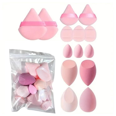 UOYOTT 14pcs Makeup Powder Puff Beauty Egg Makeup Sponges Beauty Blenders Use For Dry And Wet With Bag