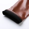 thumbnail image 4 of GPOECD Womens Leather Leggings Stretch High Waisted Pleather Pants Bronze,L, 4 of 5